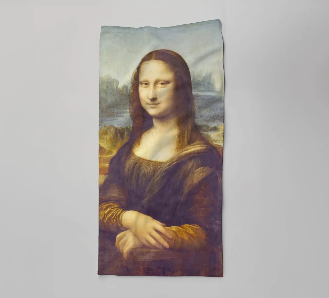 Mona Lisa by Leonardo da Vinci asciugamano da bagno da Art History