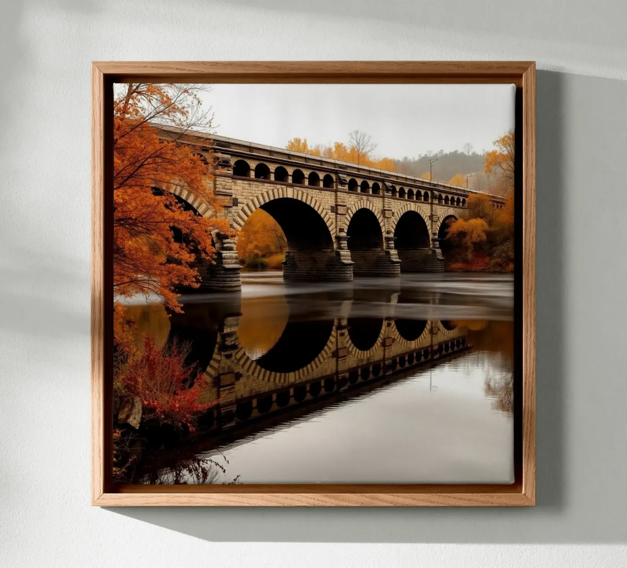 Etherisch landschap canvas met Baklijst van PhotoVibe Decor