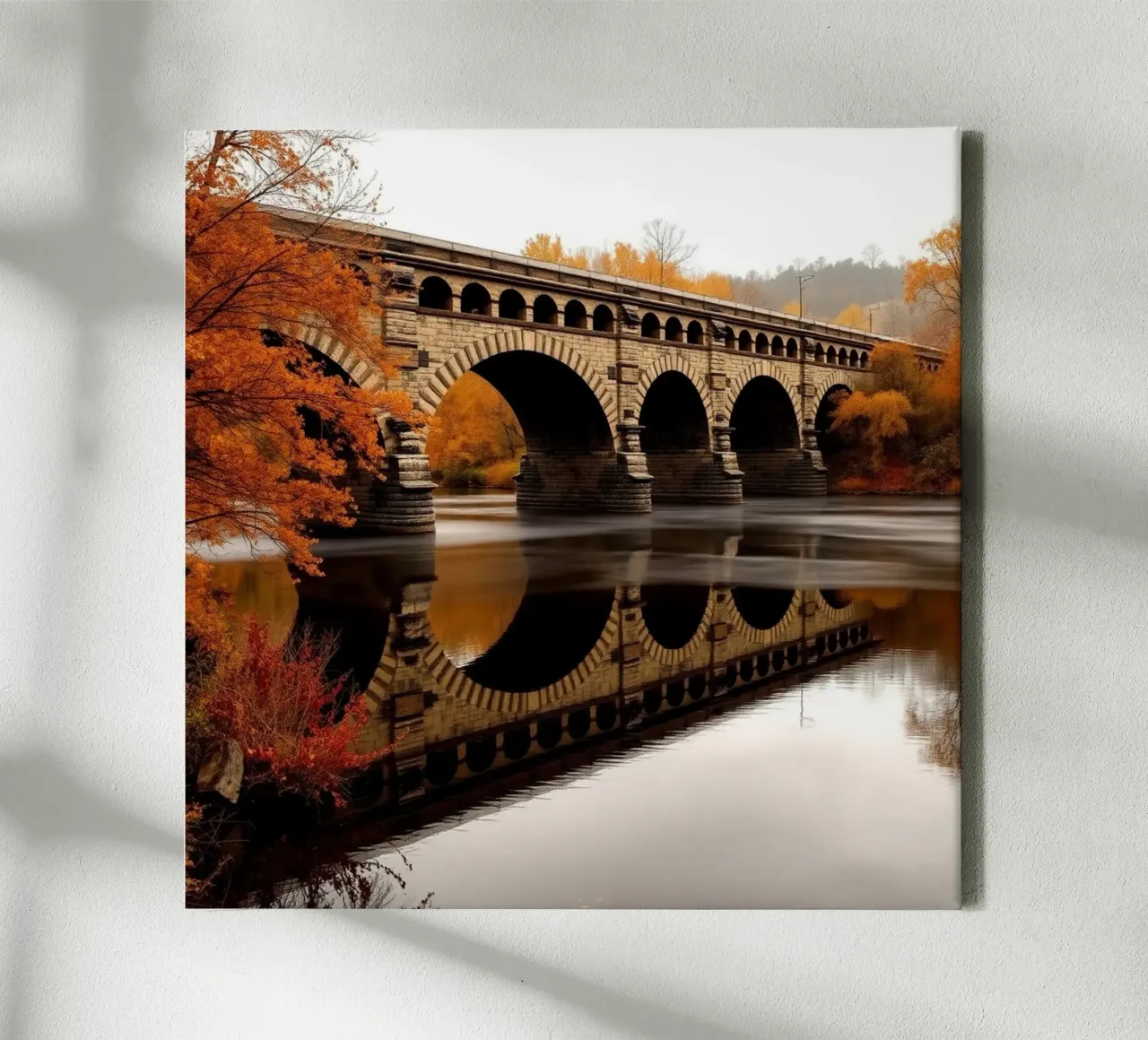 Etherisch landschap canvas met Baklijst van PhotoVibe Decor