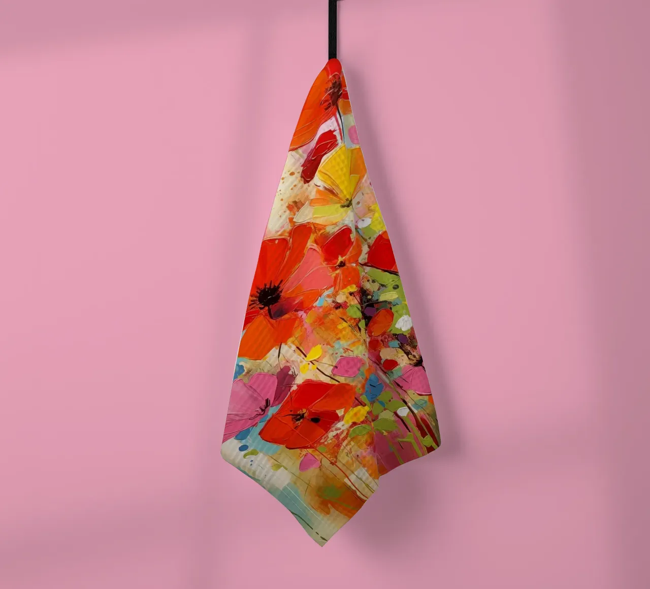 Fiori dai colori estivi canovaccio da cucina da Imagine