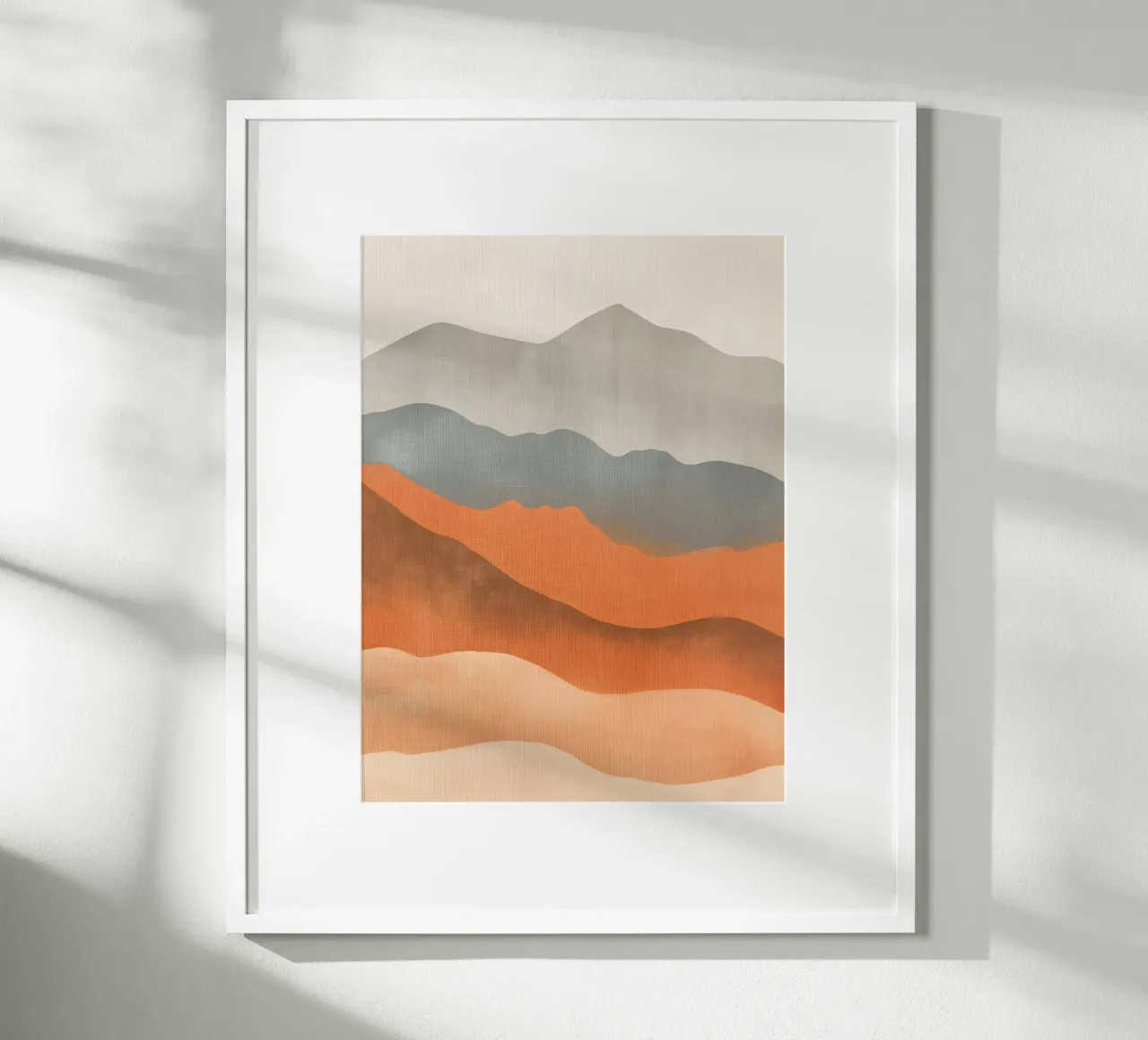 Paesaggio montano in colori neutri carta hahnemühle da Imagine