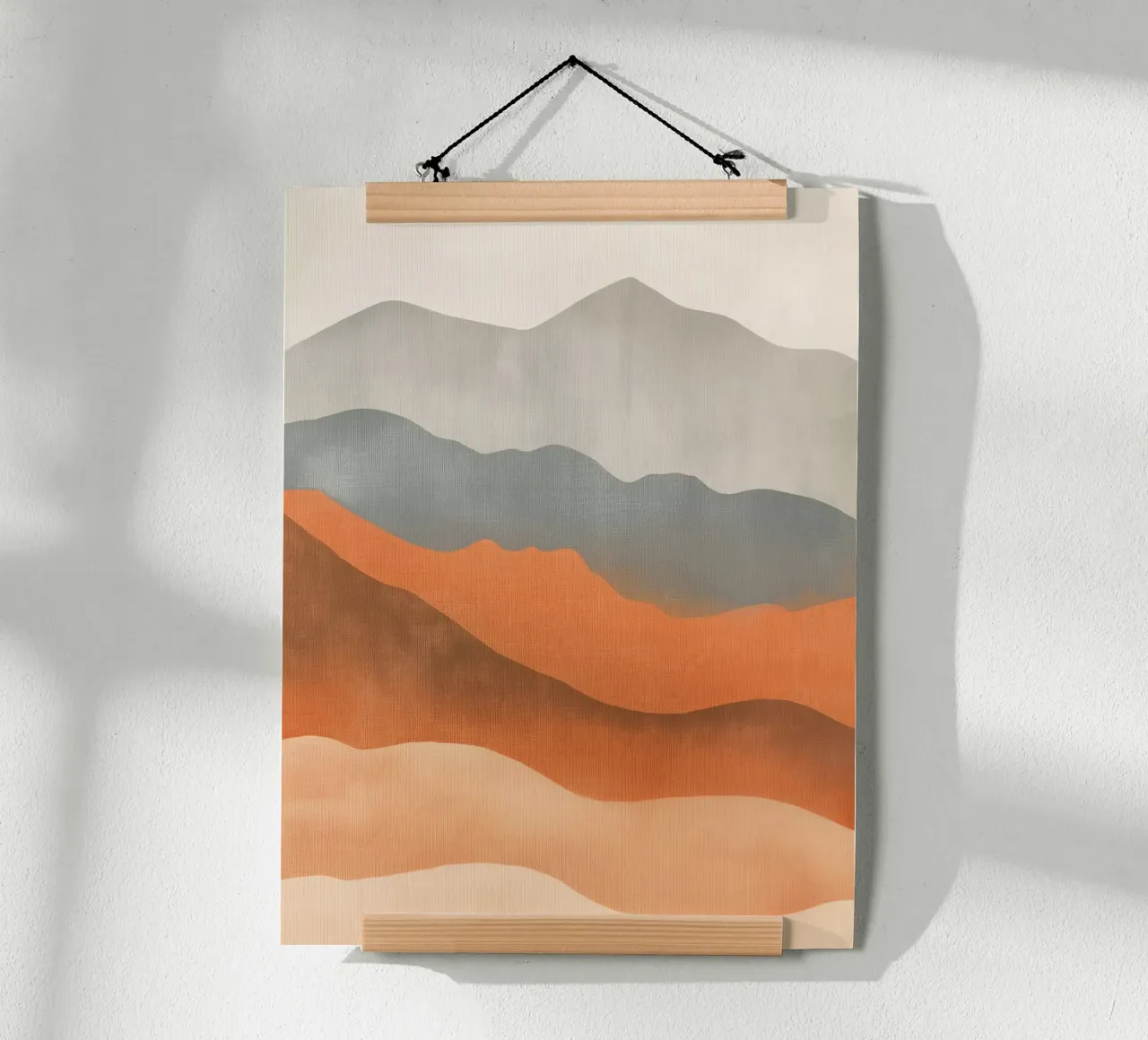 Paesaggio montano in colori neutri carta hahnemühle da Imagine
