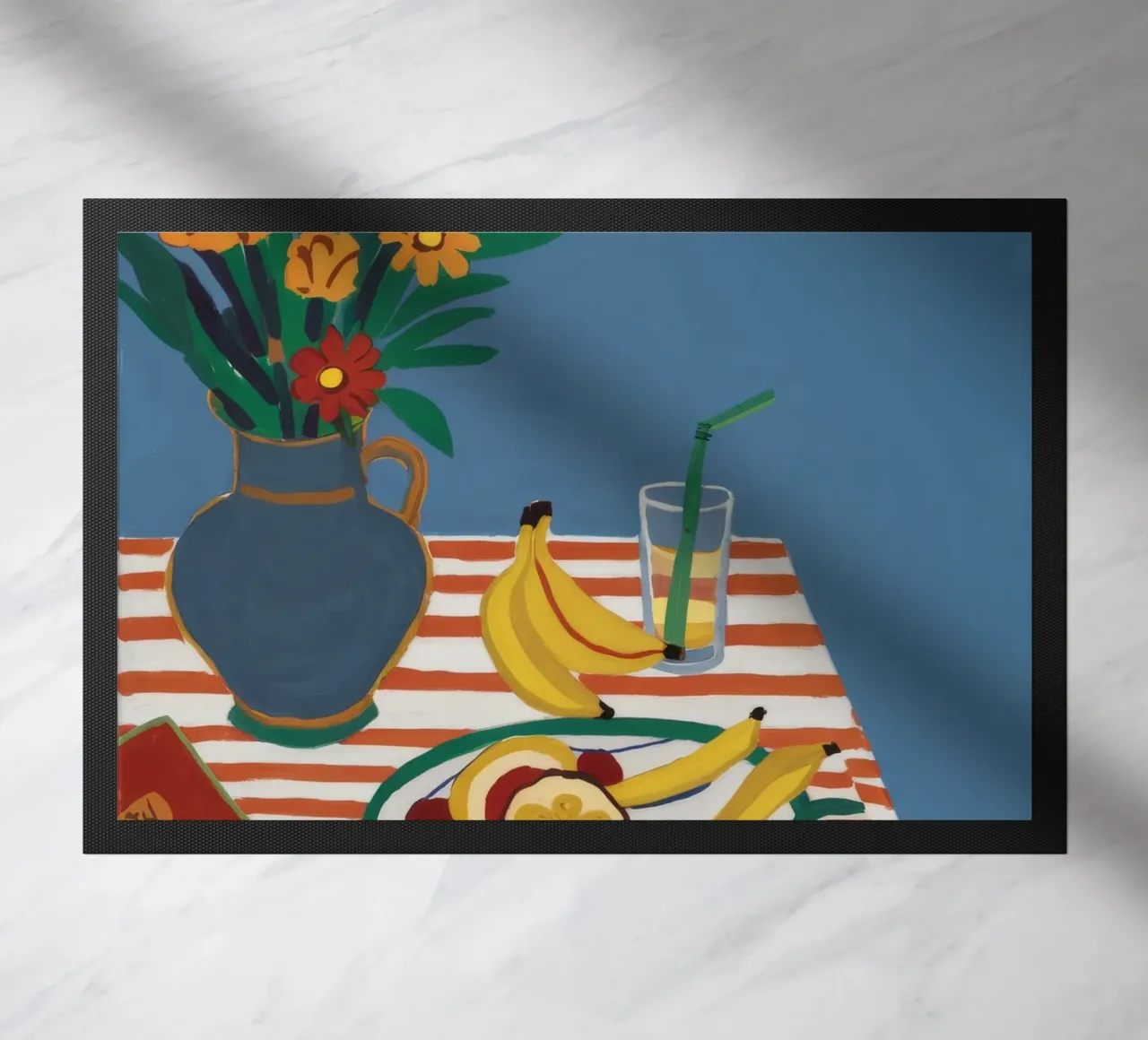 Striped Table Harmony doormat by Aurora Muse