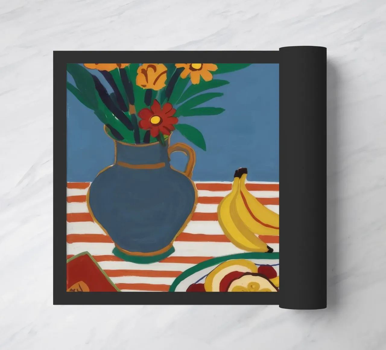 Striped Table Harmony doormat by Aurora Muse