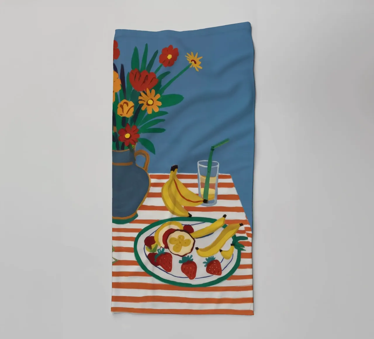 Striped Table Harmony towel by Aurora Muse