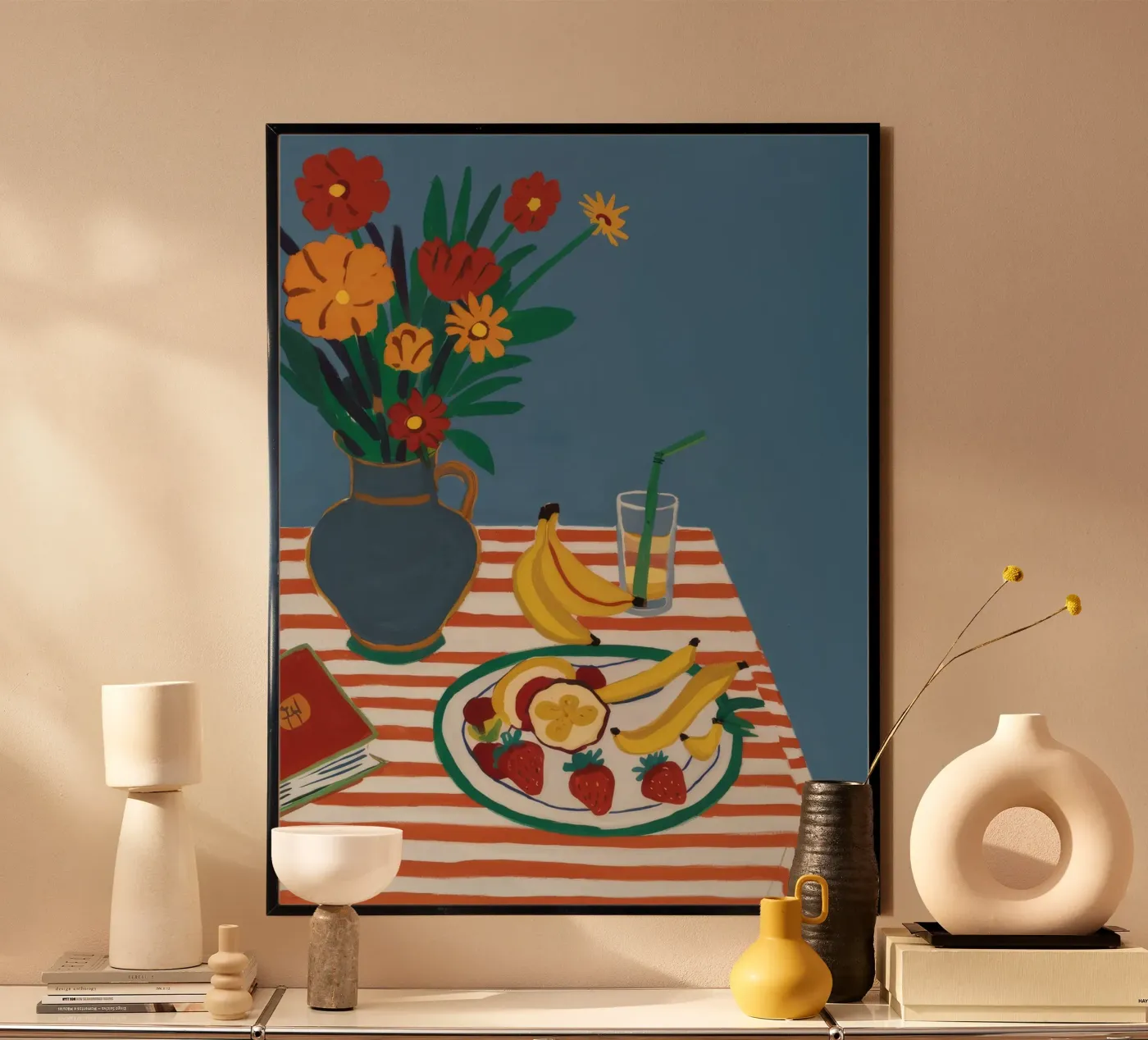 Striped Table Harmony poster by Aurora Muse