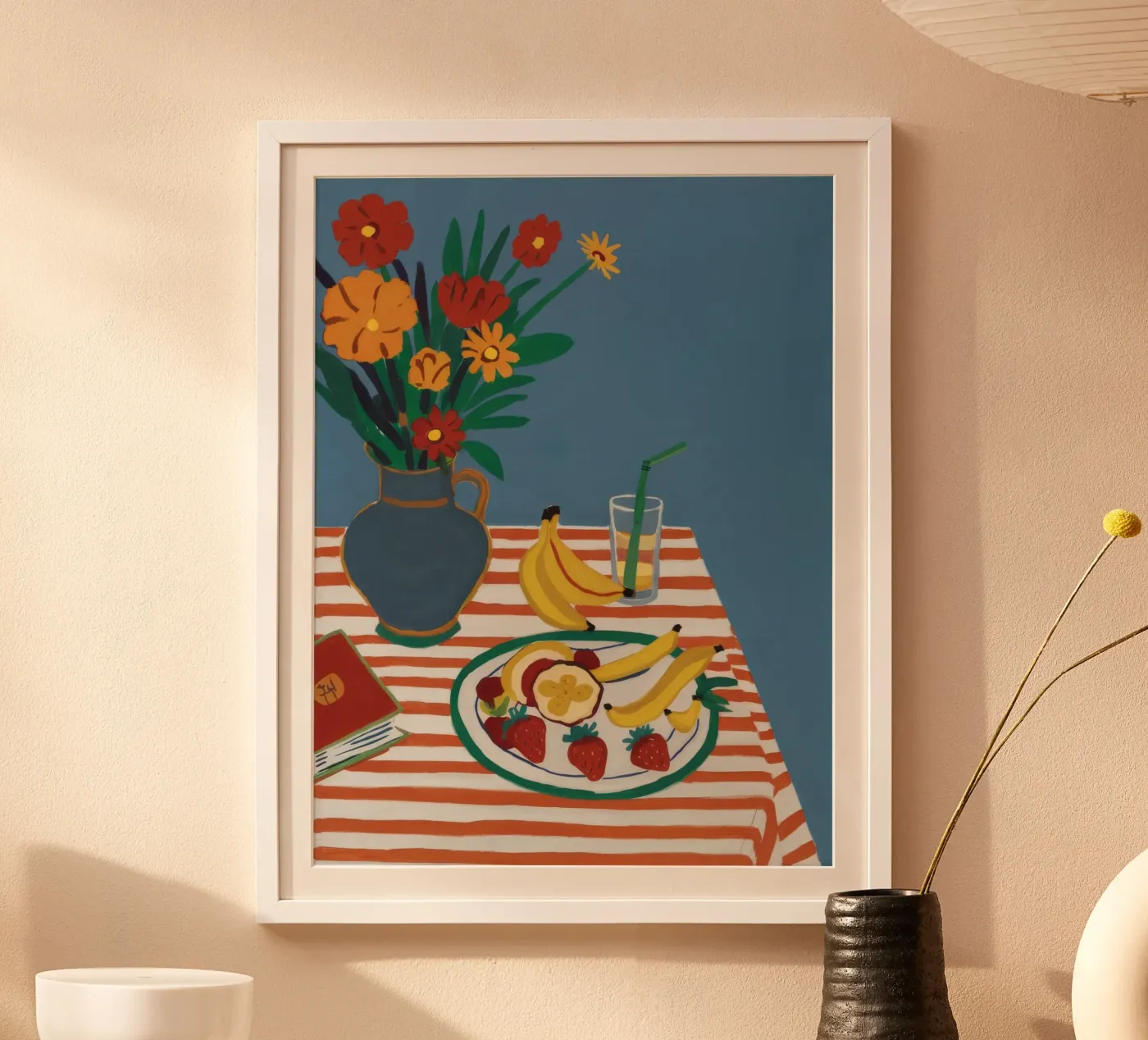 Striped Table Harmony poster by Aurora Muse