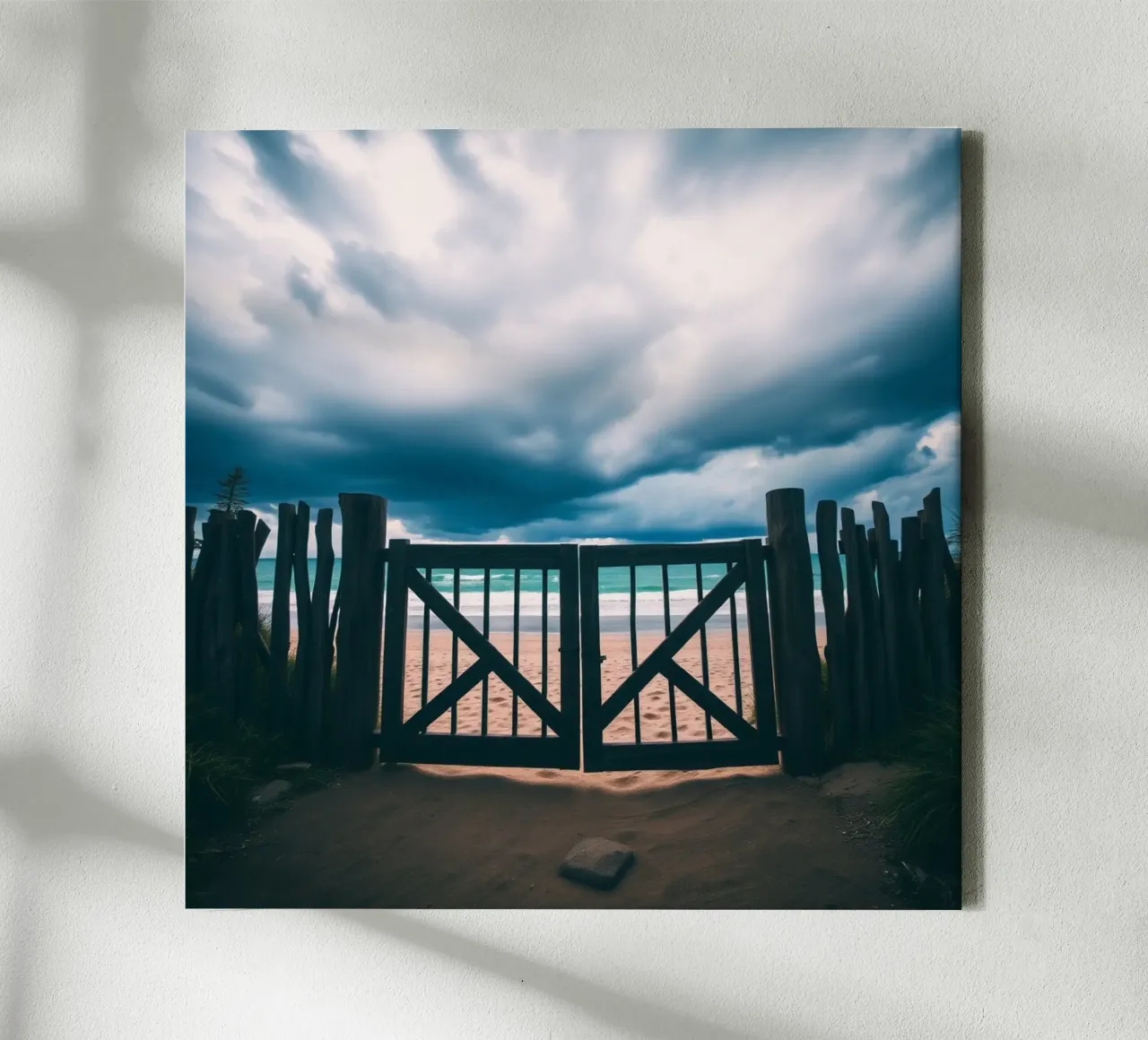 Etherisch landschap canvas met Baklijst van PhotoVibe Decor