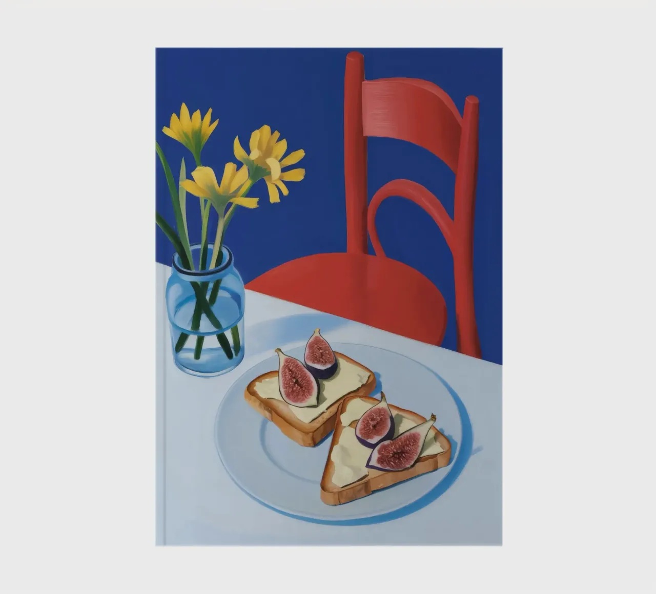 Feigen Toast Blüte Notizbuch von Aurora Muse