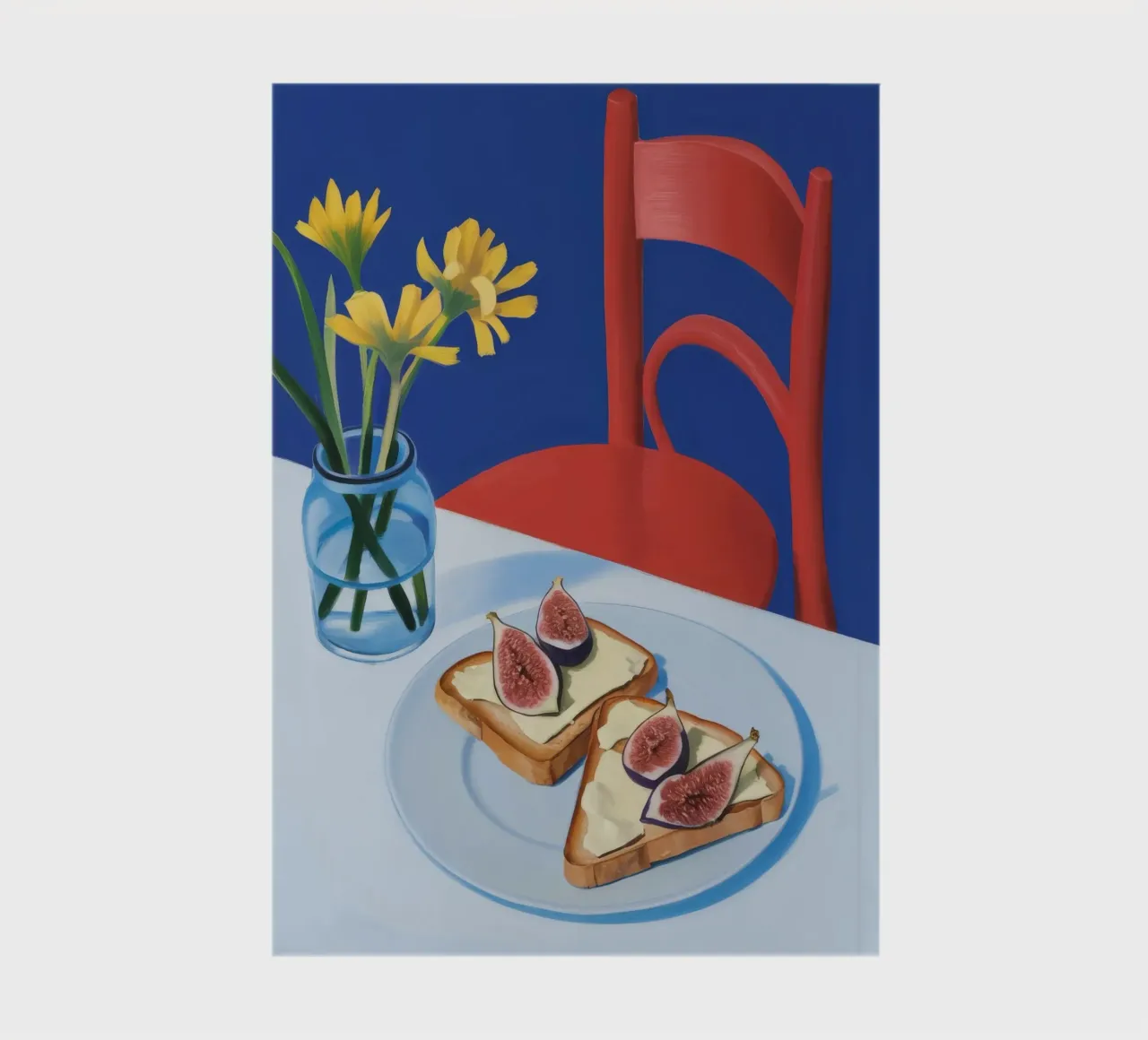 Feigen Toast Blüte Notizbuch von Aurora Muse