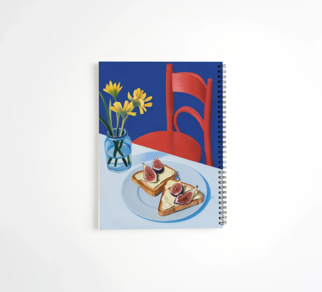 Fig Toast Bloom spiral notebook by Aurora Muse
