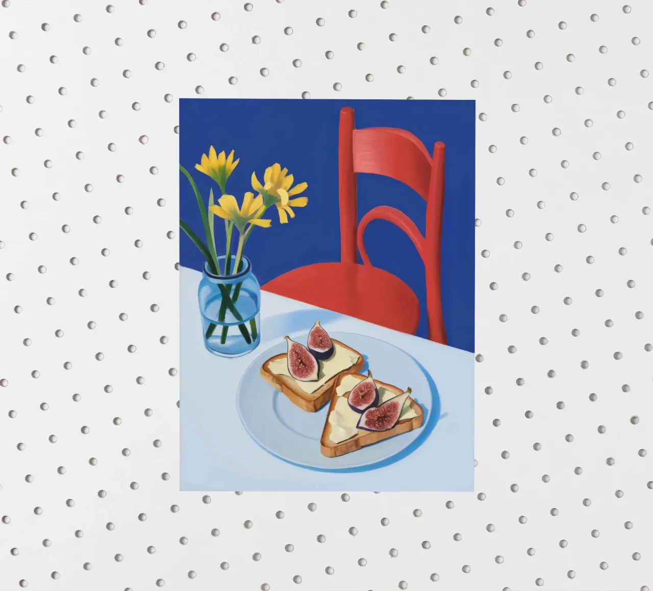 Fig Toast Bloom sticker by Aurora Muse