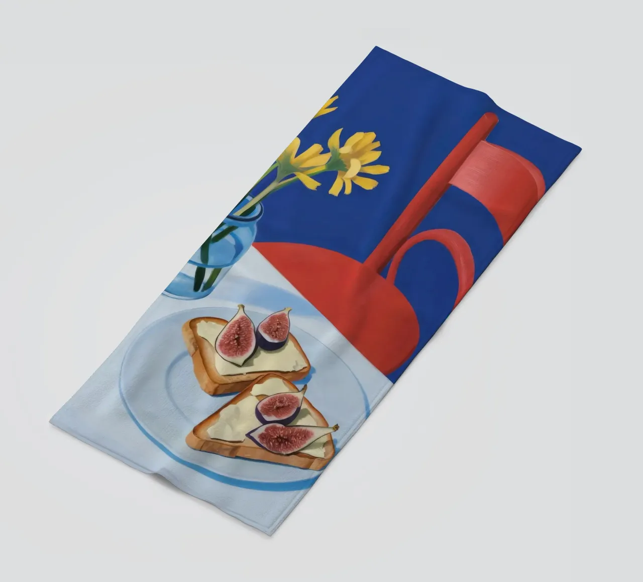 Vijgen Toast Bloei strandhanddoek van Aurora Muse