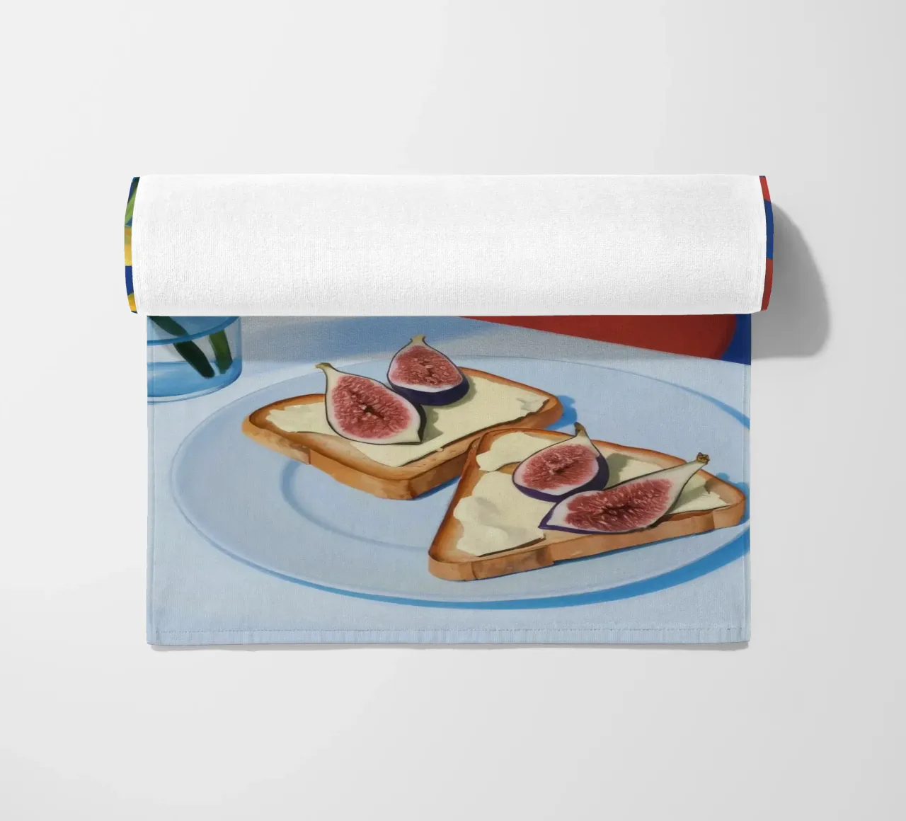 Vijgen Toast Bloei strandhanddoek van Aurora Muse