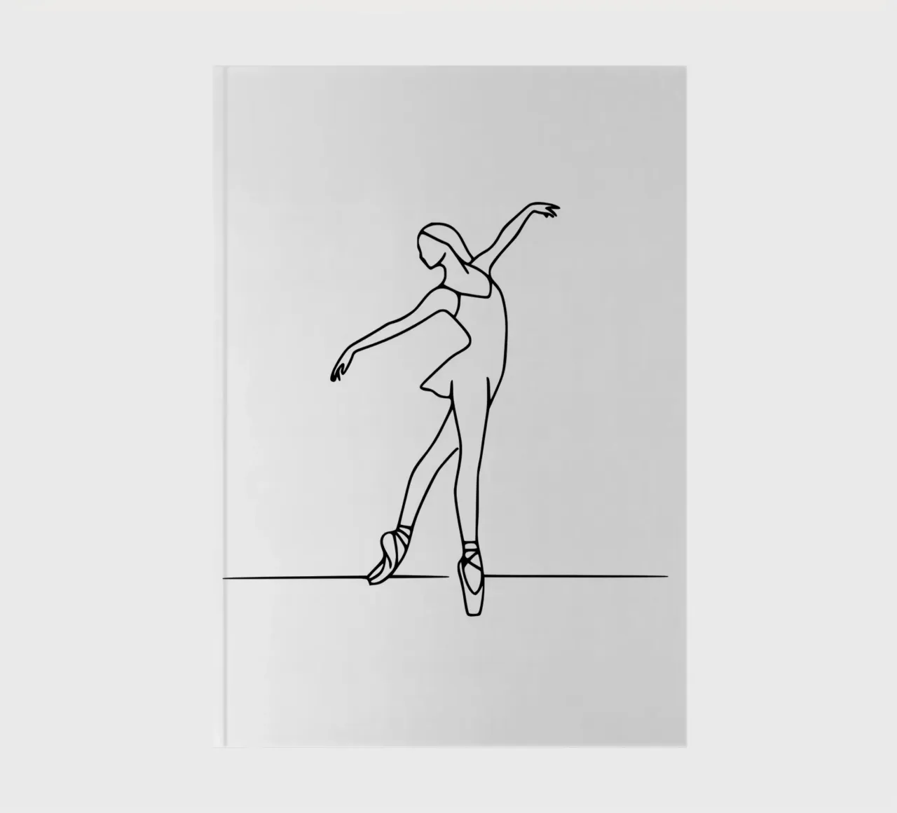 Ballerina - form in motion notebook by typostudio