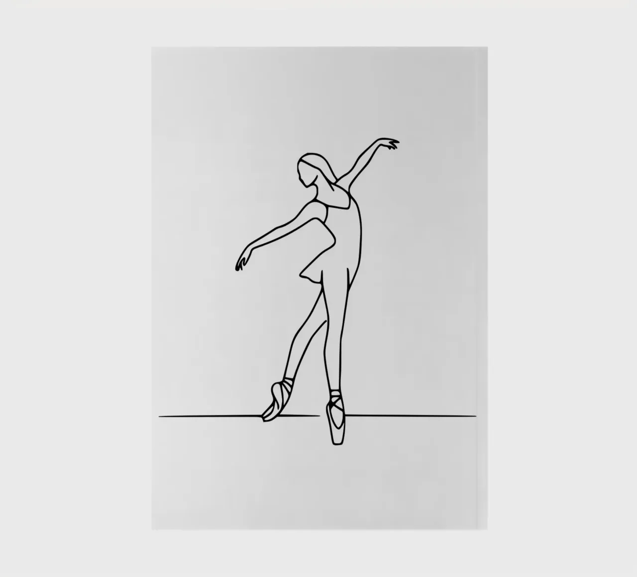 Ballerina - form in motion notebook by typostudio