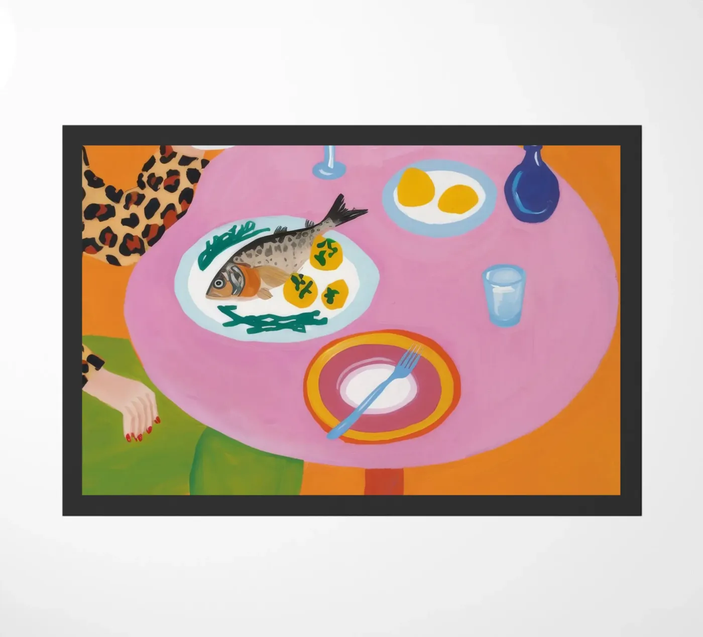 Bold Brunch Elegance doormat by Aurora Muse