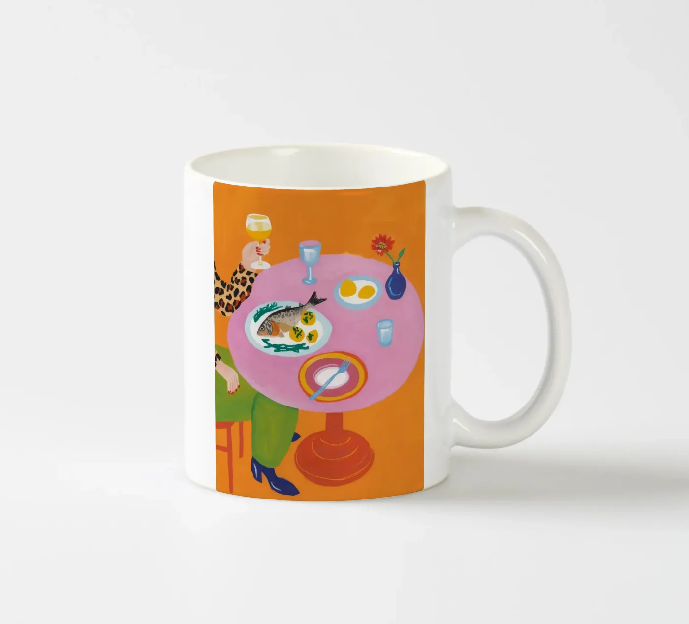 Bold Brunch Elegance ceramic mug by Aurora Muse