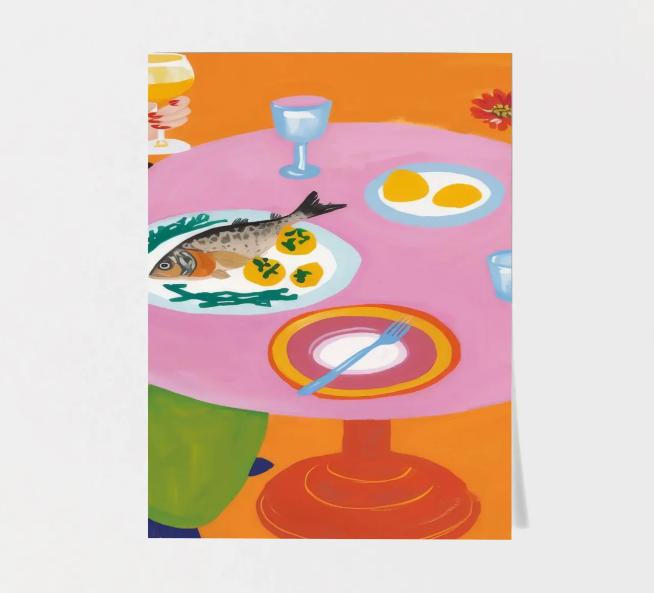 Bold Brunch Elegance sticker sheet by Aurora Muse