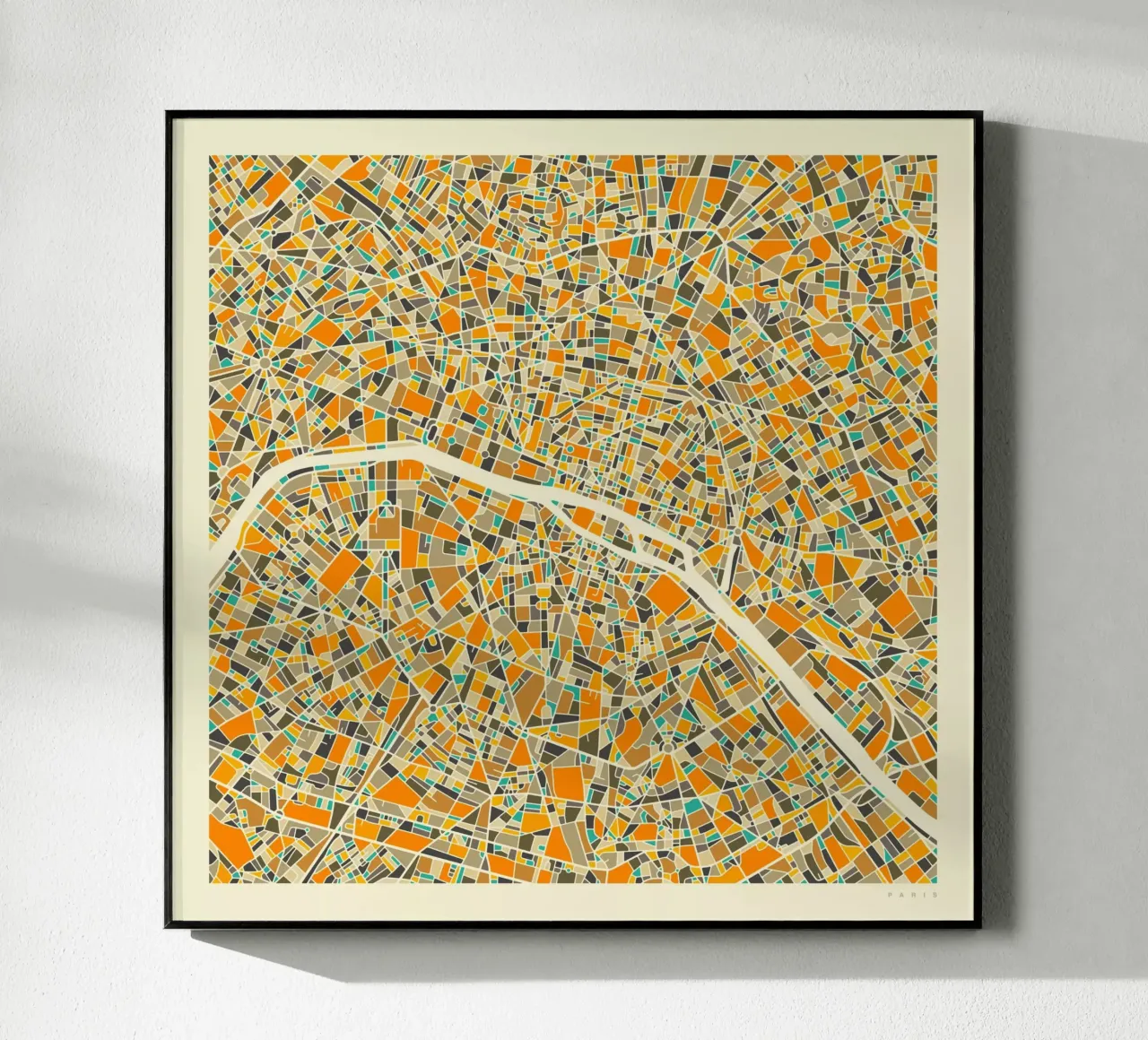 Paris Map plexiglas de Jazzberry Blue