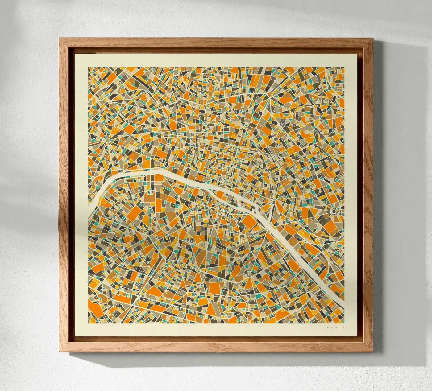 Paris Map forex plate by Jazzberry Blue