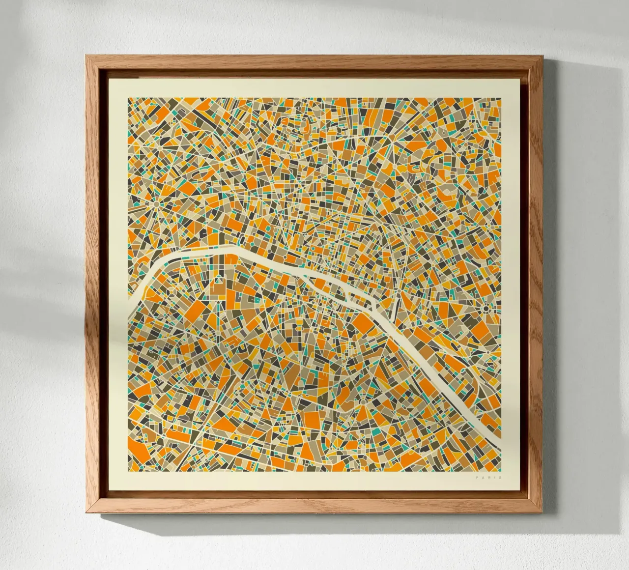 Paris Map forex plate by Jazzberry Blue