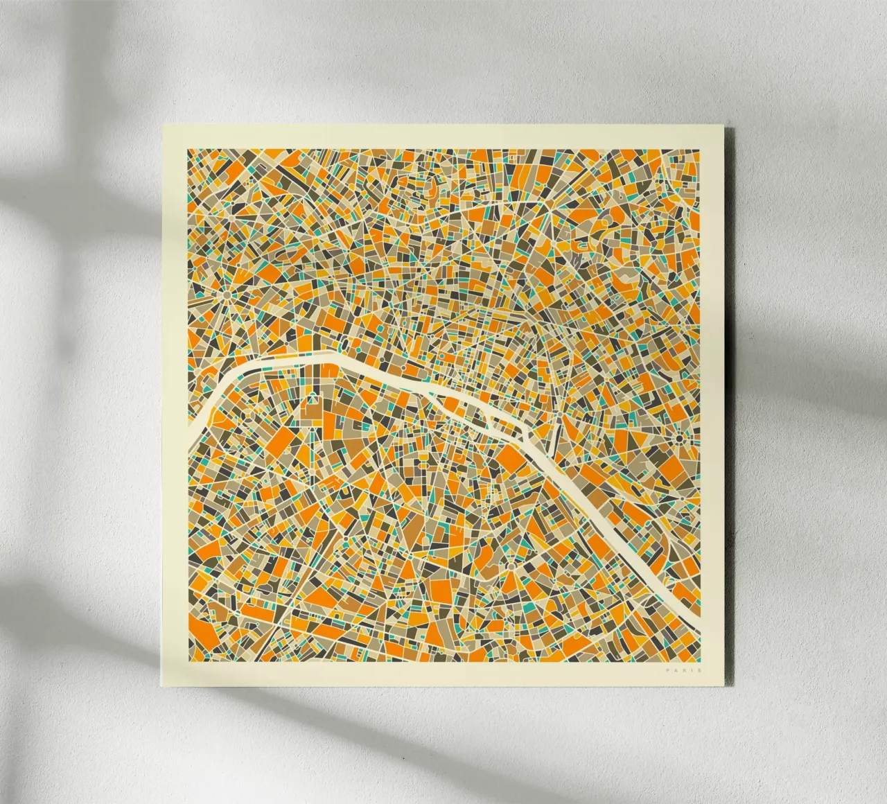 Paris Map forex plate by Jazzberry Blue