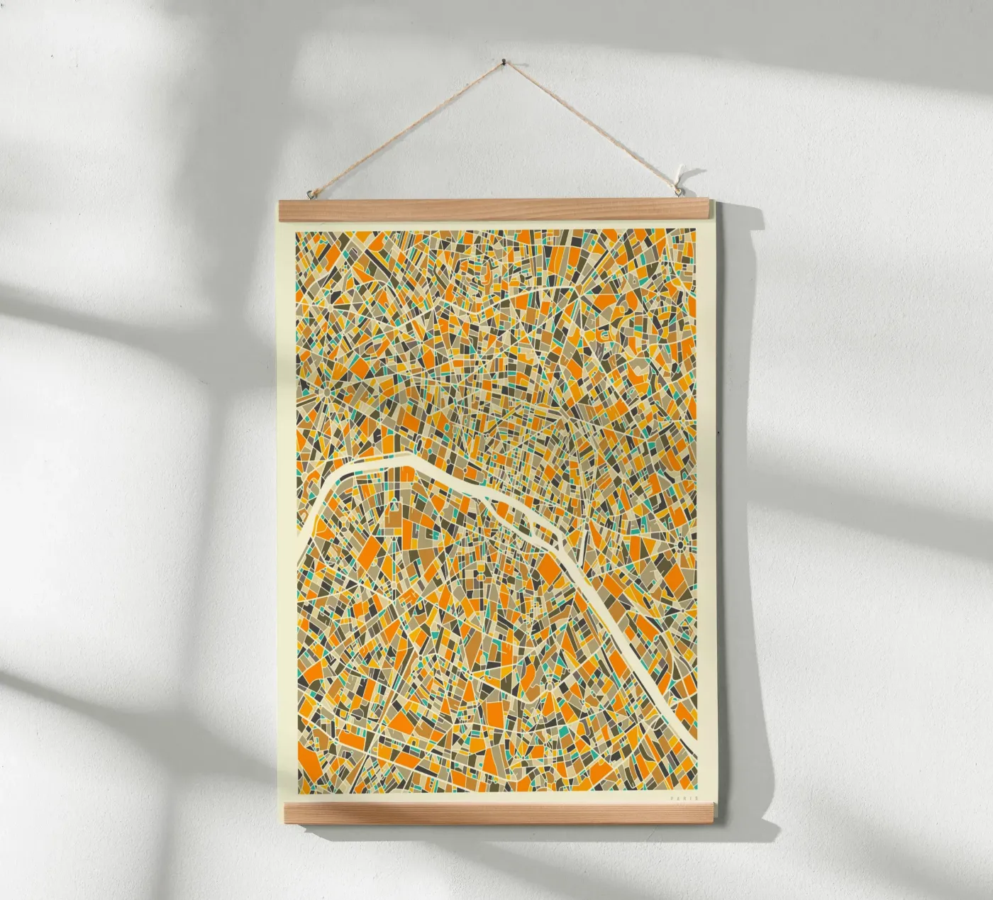 Paris Map poster de Jazzberry Blue