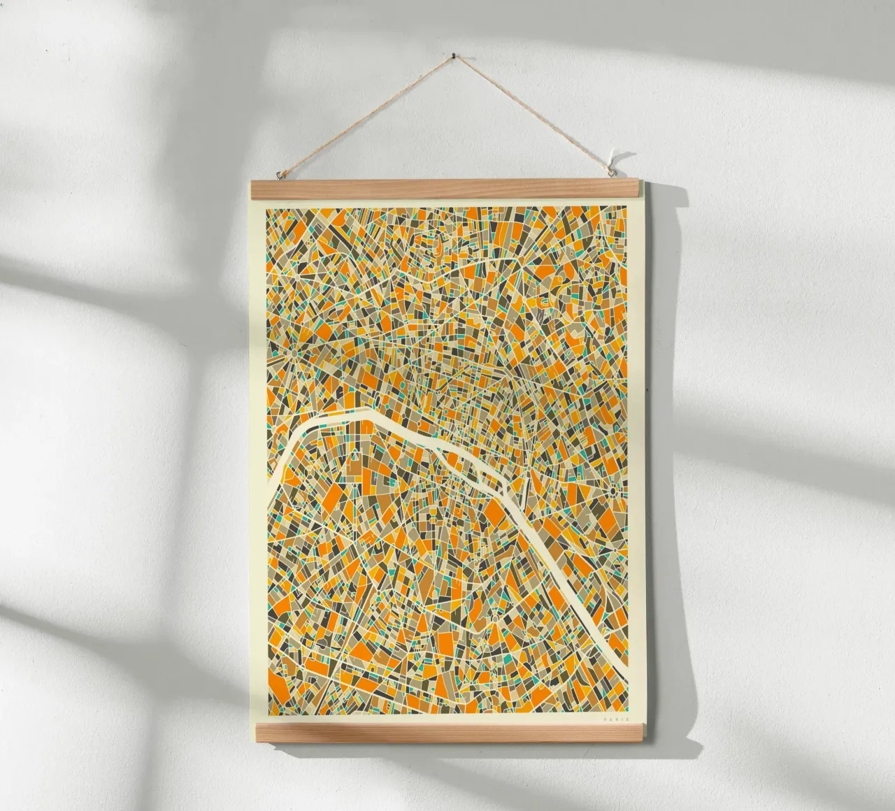 Paris Map poster de Jazzberry Blue