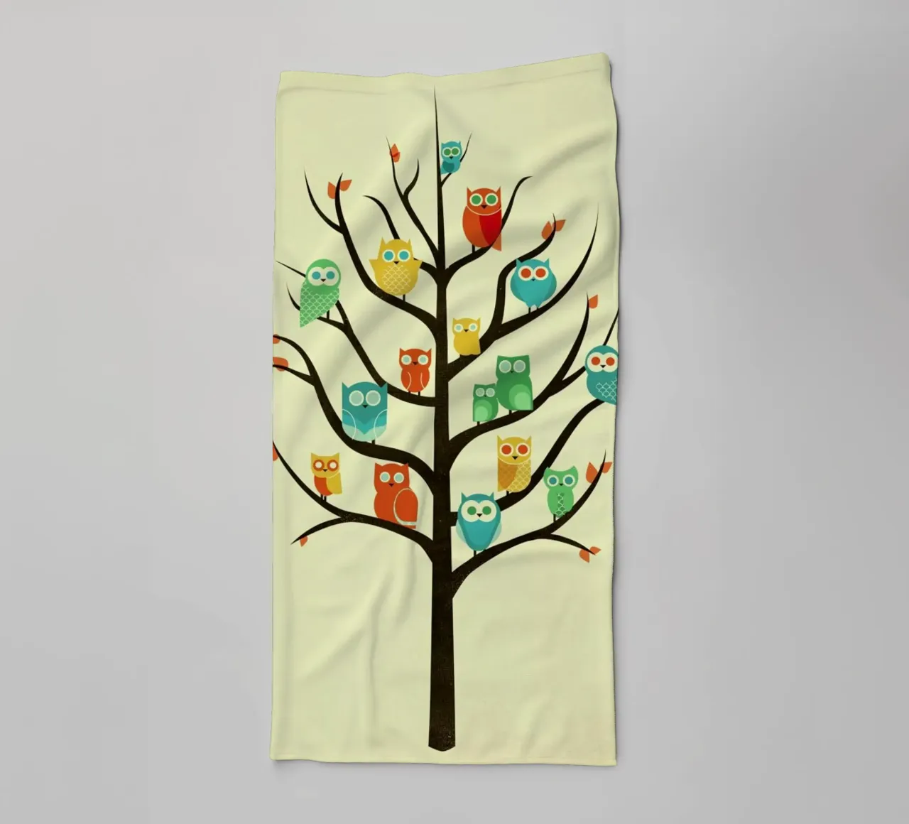 Owl Welcome towel by Jay Fleck