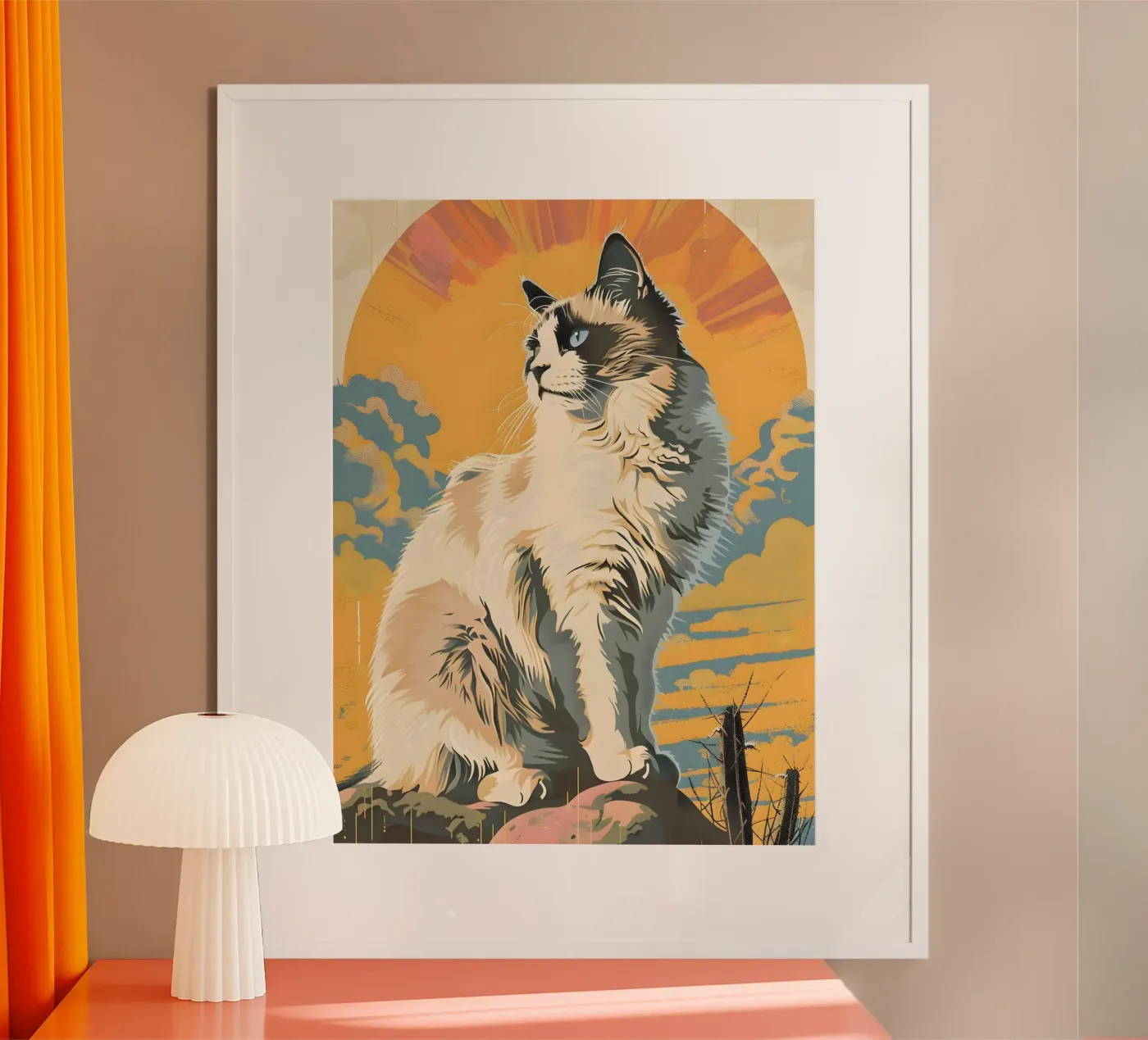 Ragdoll Katze poster by Vintage Animal Art