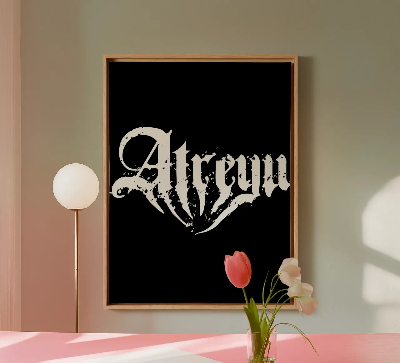 Atreyu canvas met Baklijst van heatherparza