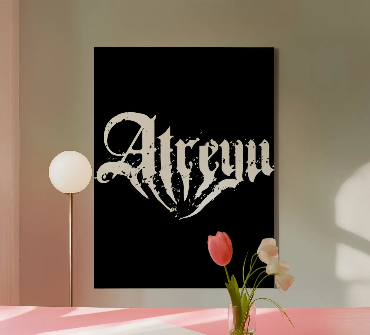 Atreyu canvas met Baklijst van heatherparza