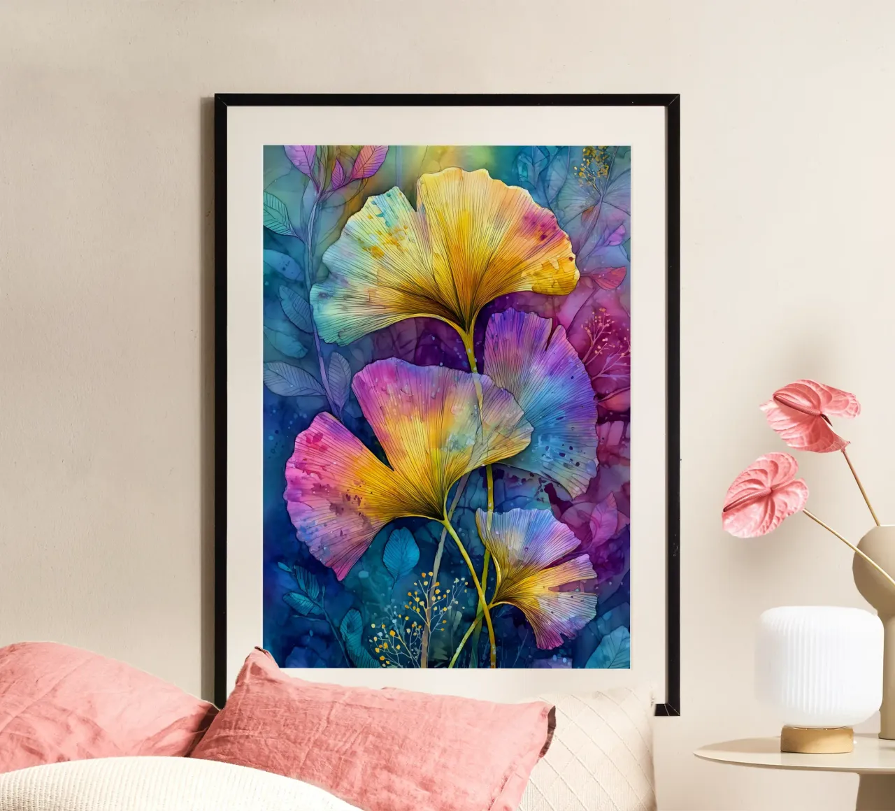 Ginkgo Biloba foglie carta hahnemühle da Justyna Jaszke JBJart