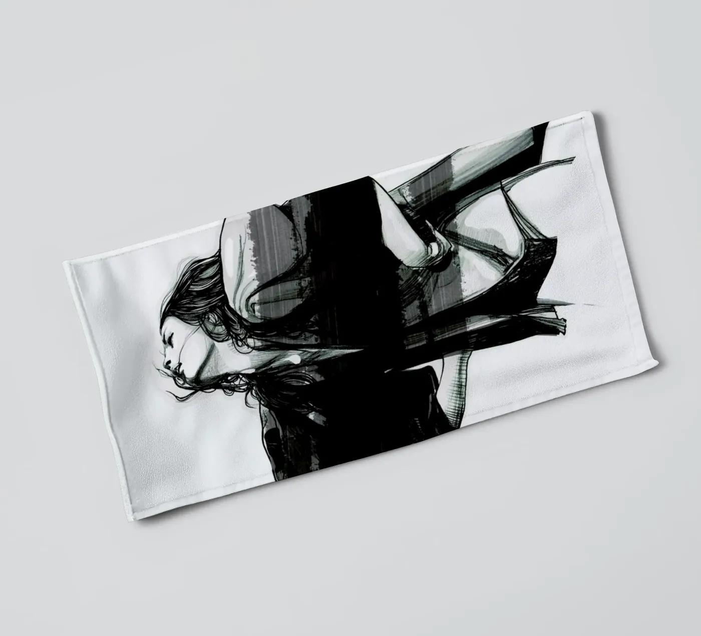 Rain badhanddoek van Agnes KR Patience