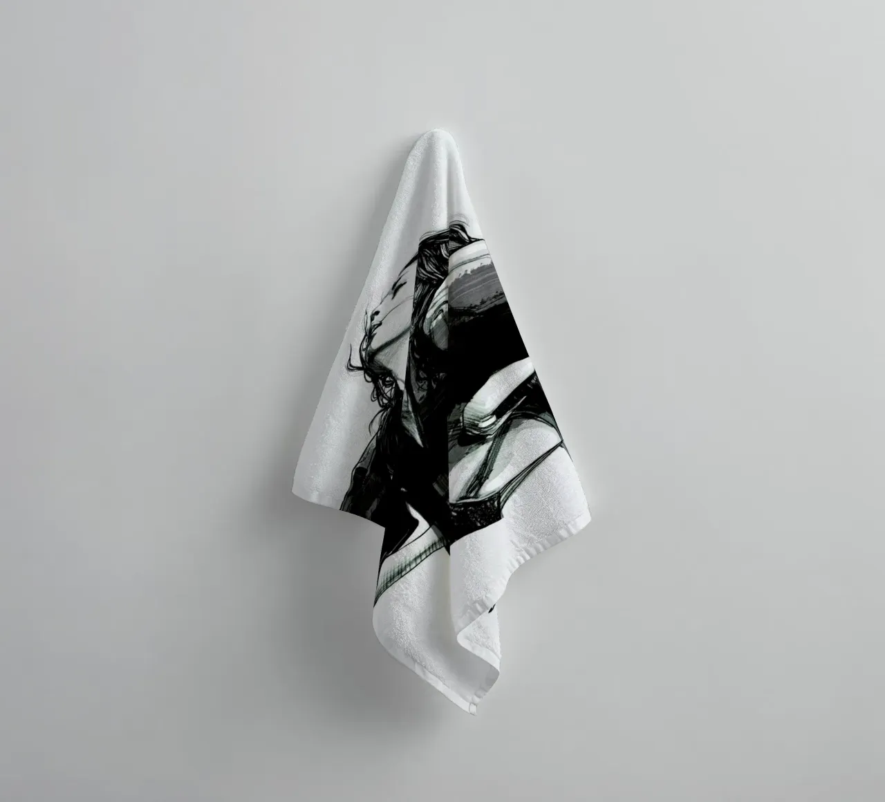 Rain badhanddoek van Agnes KR Patience