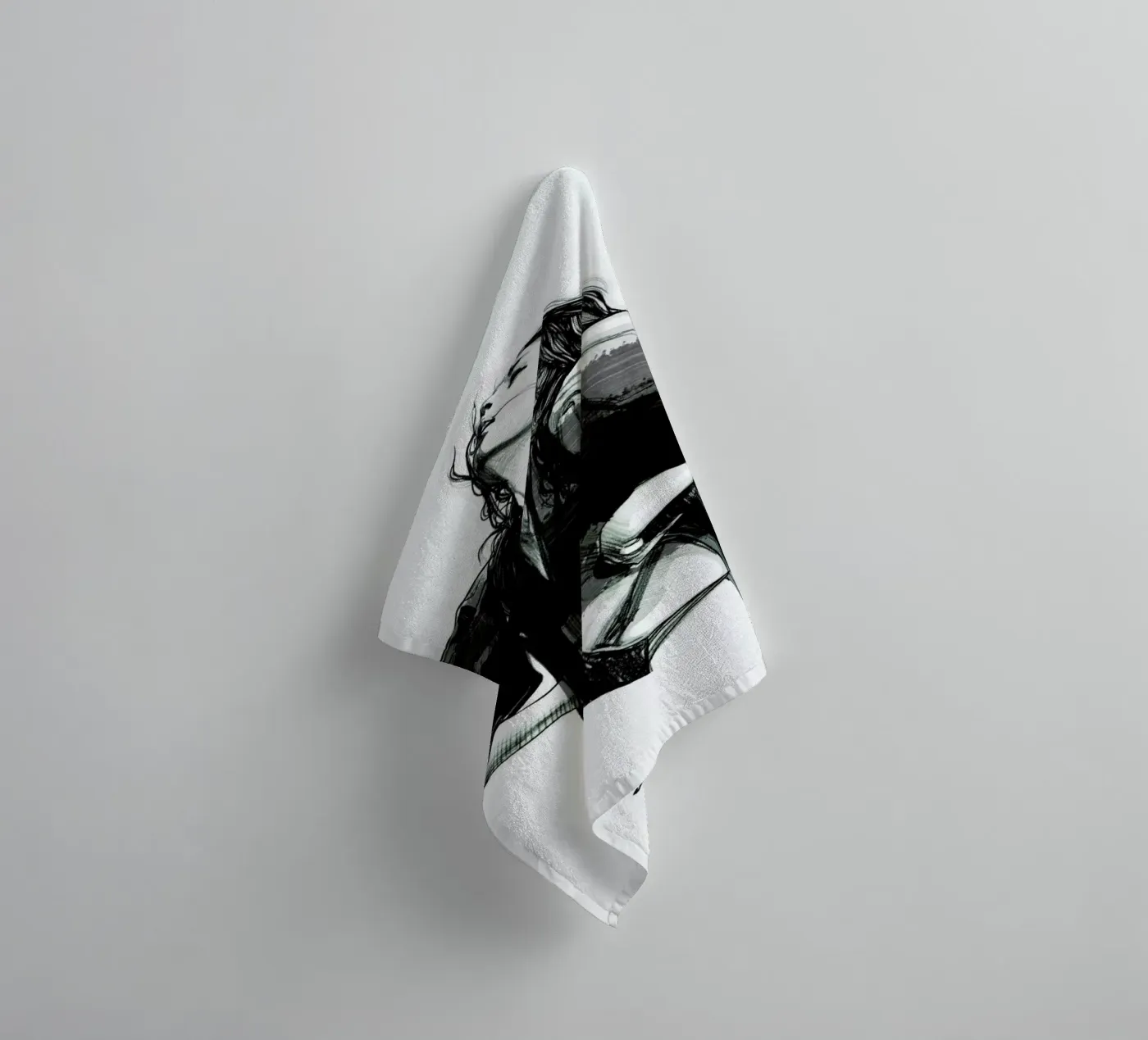 Rain badhanddoek van Agnes KR Patience