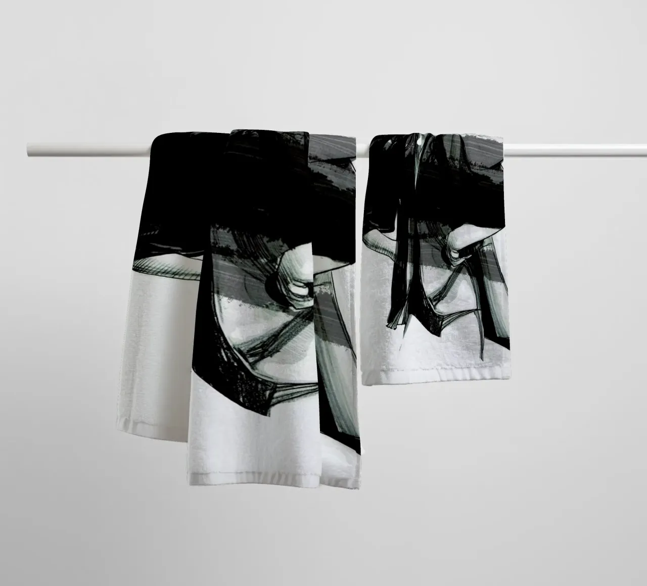 Rain badhanddoek van Agnes KR Patience