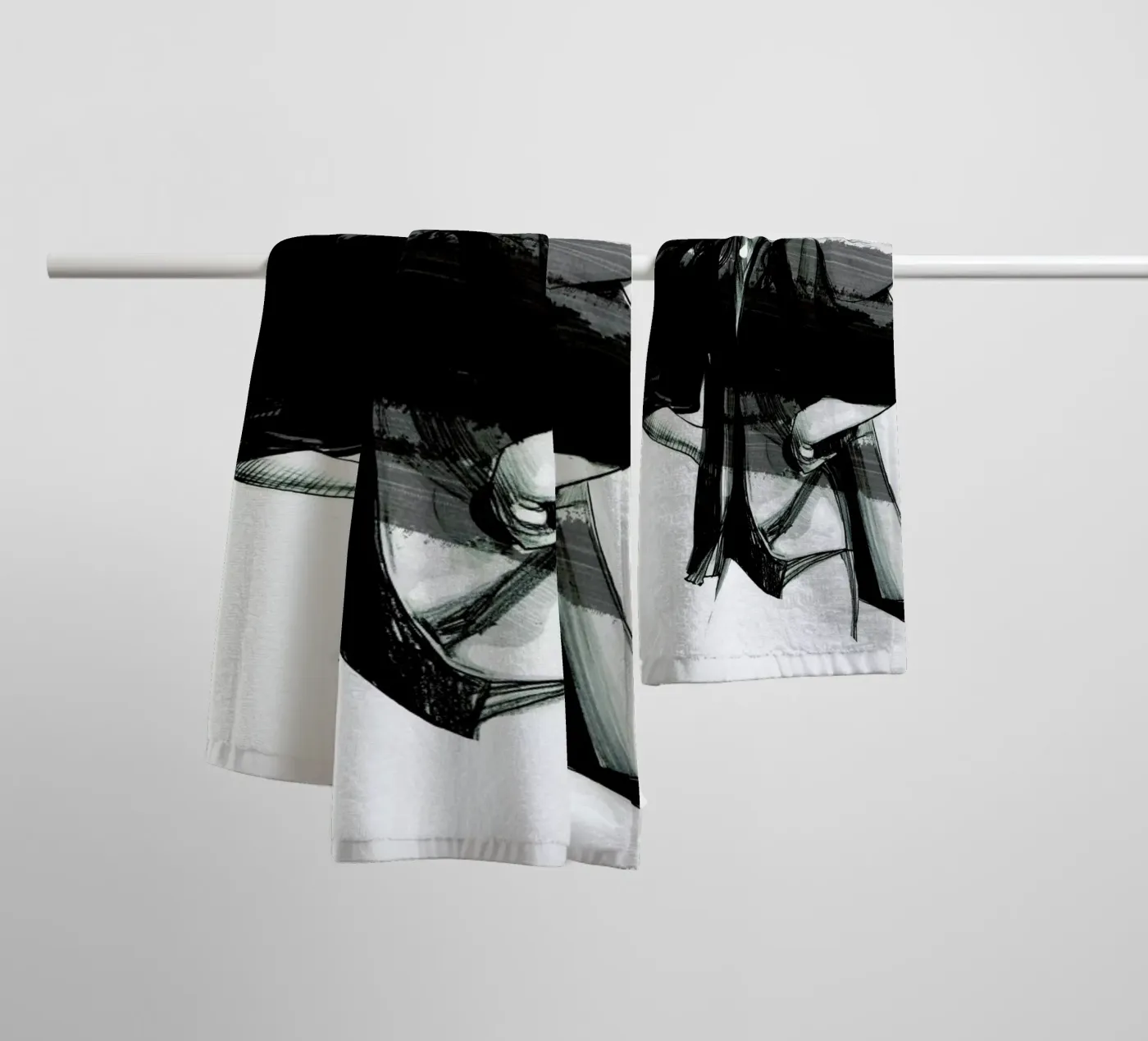 Rain badhanddoek van Agnes KR Patience