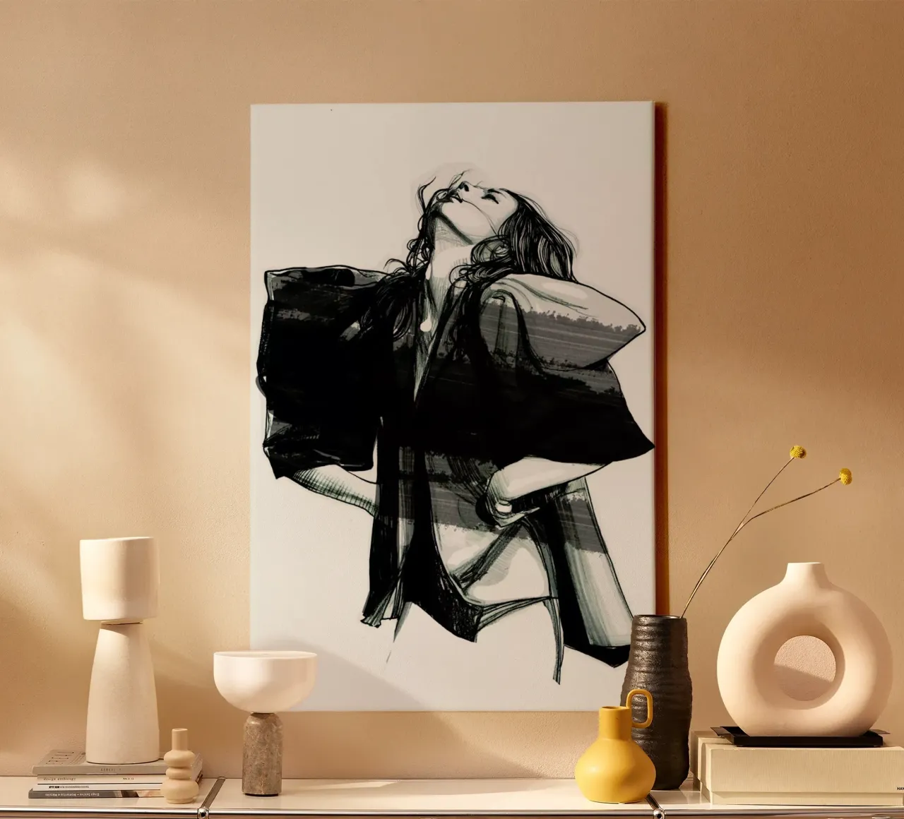 Rain canvas by Agnes KR Patience