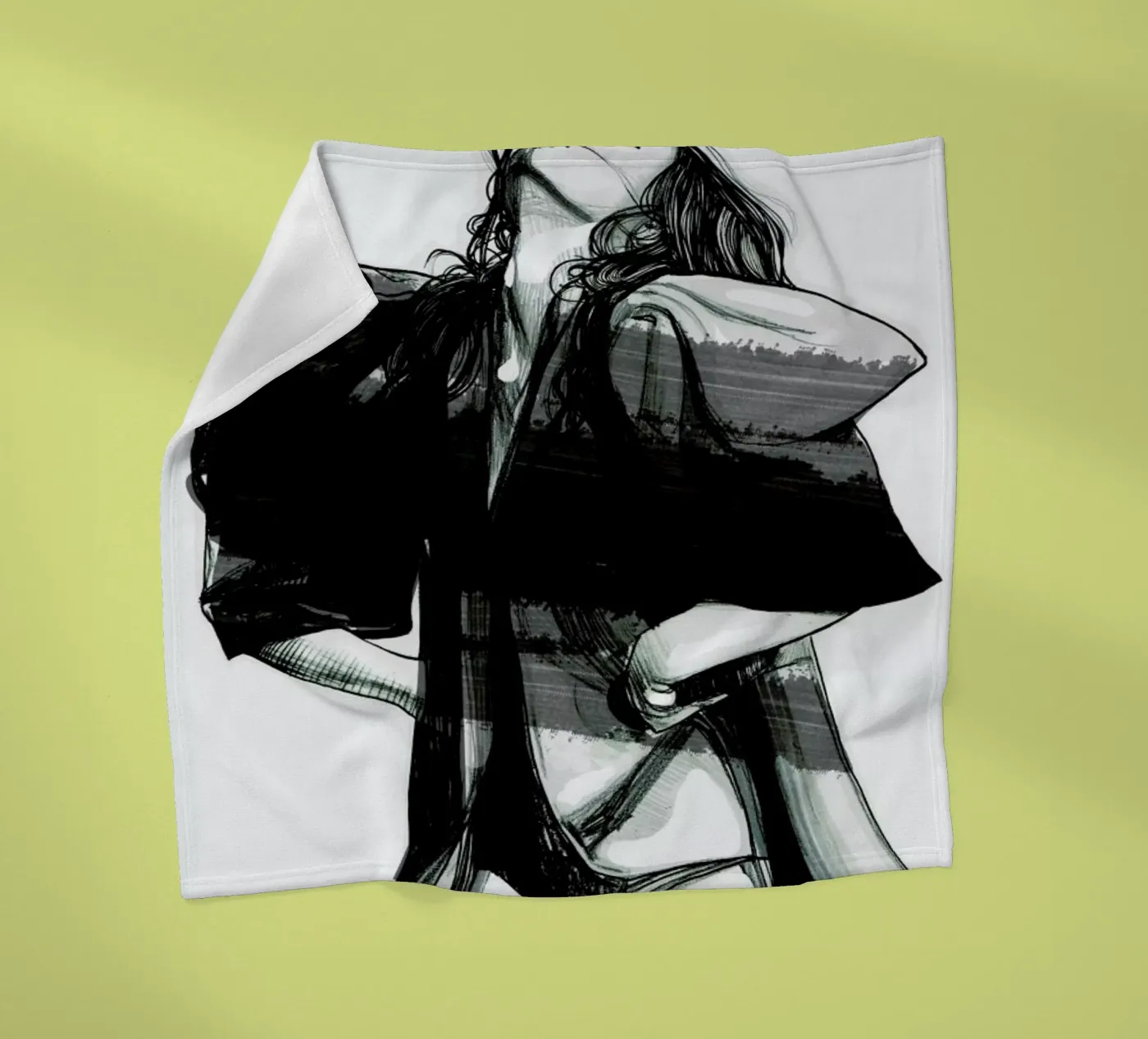 Rain Fleecedecke von Agnes KR Patience