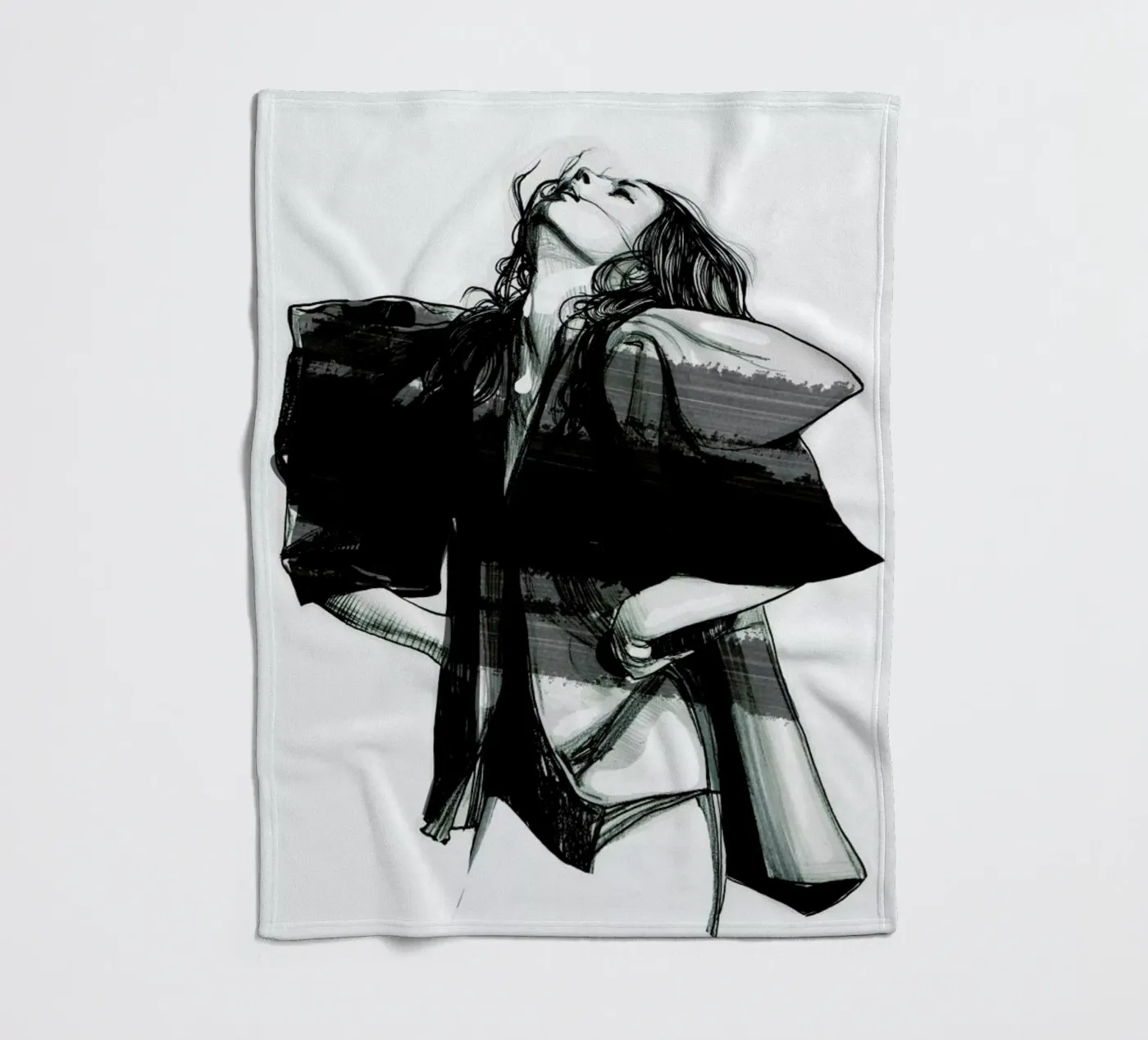 Rain Fleecedecke von Agnes KR Patience