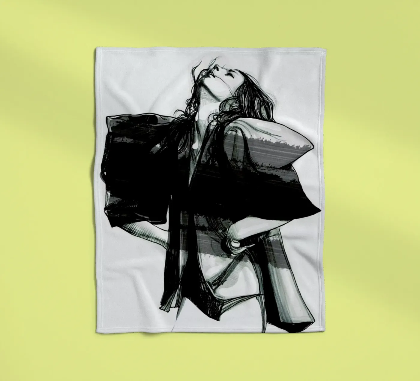 Rain fleecedeken van Agnes KR Patience