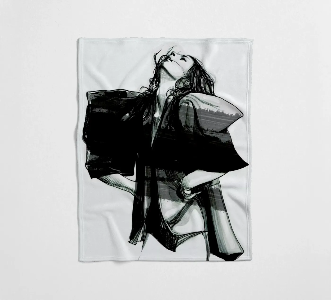 Rain Fleecedecke von Agnes KR Patience