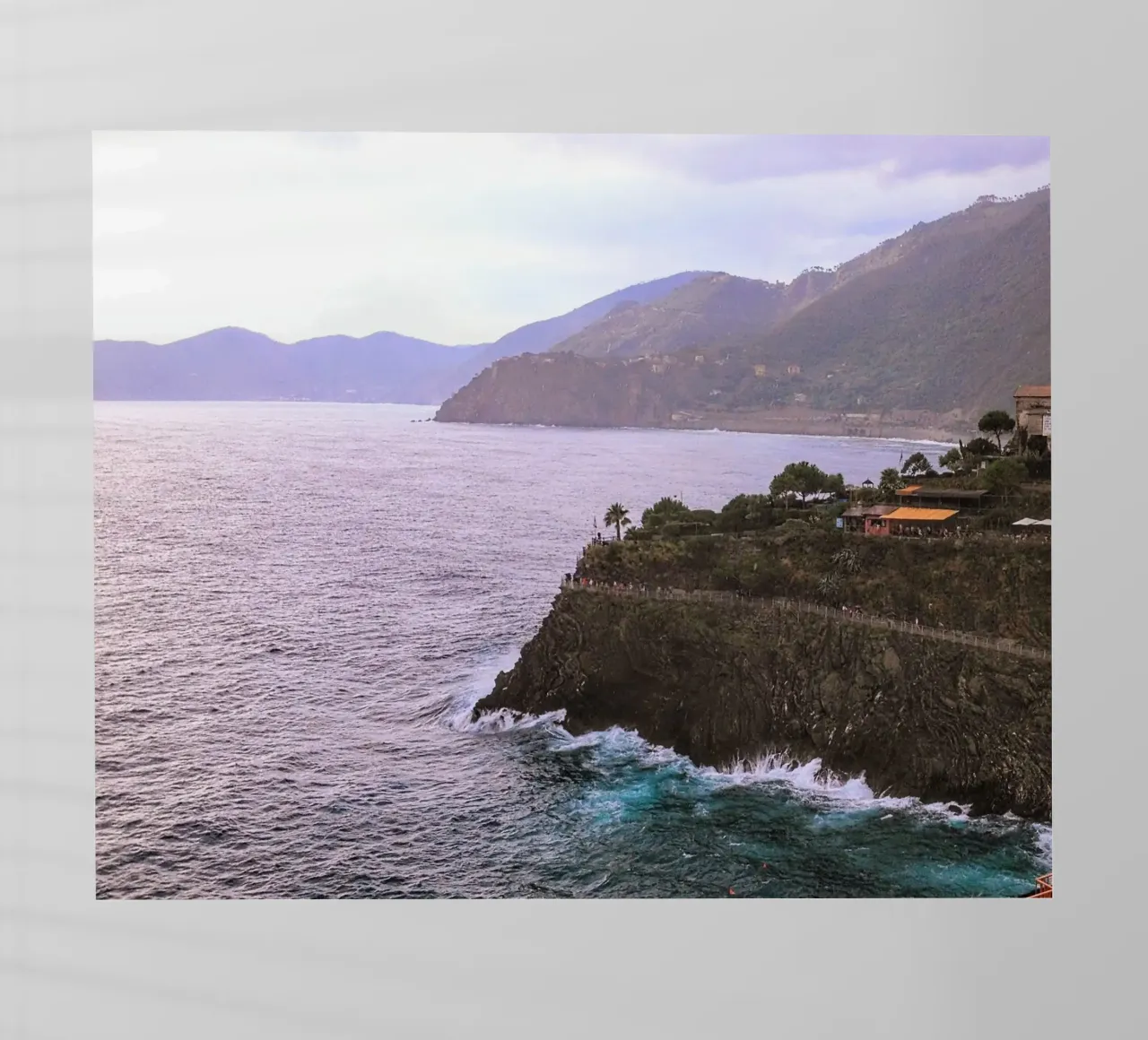 Echoes of the Coast: Cinque Terre's Azure Embrace backlit film by zenitt