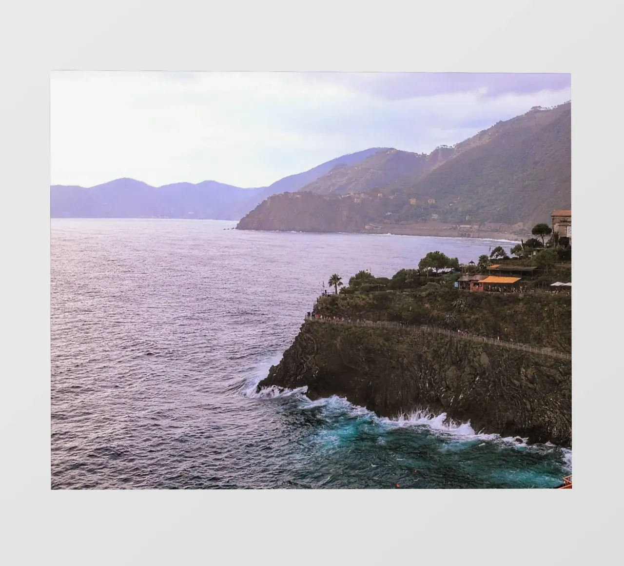 Echoes of the Coast: Cinque Terre's Azure Embrace backlit film by zenitt