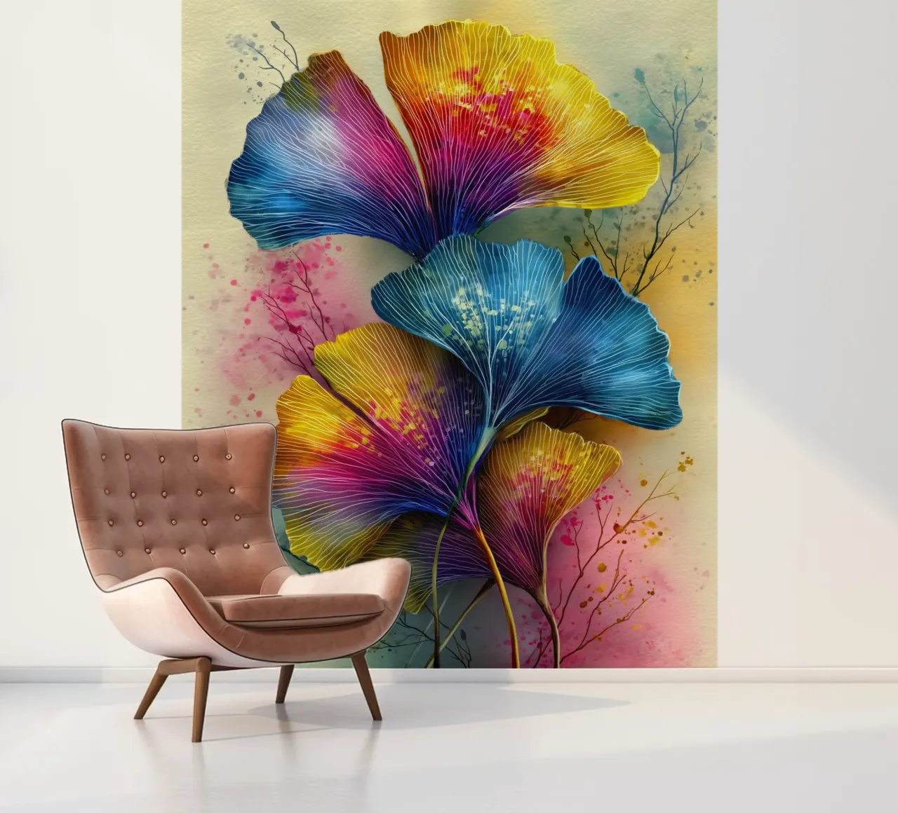 Ginkgo Biloba leaves photo wallpaper by Justyna Jaszke JBJart