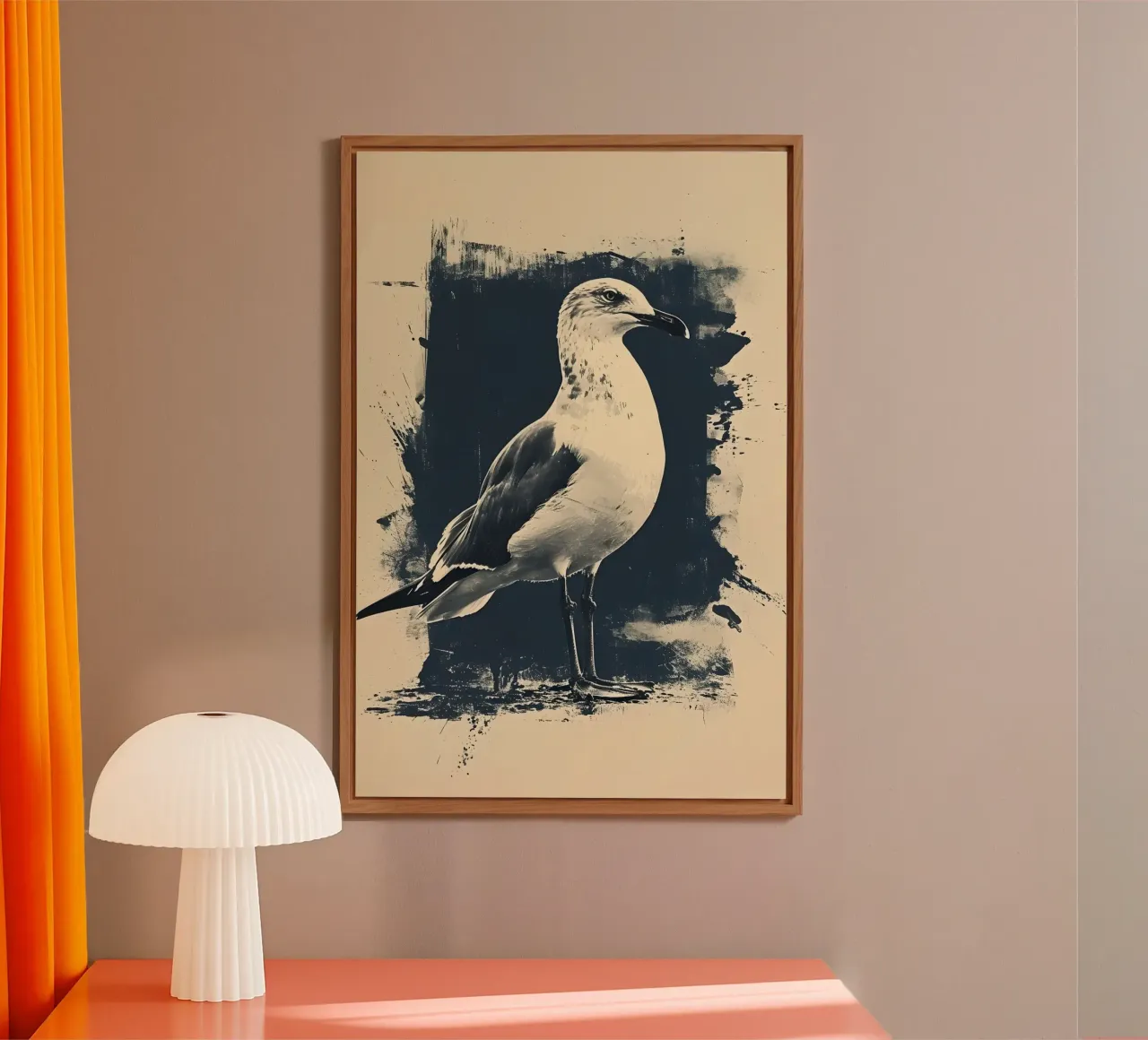 Möwe Vintage Kunst alluminio dibond da WILD ART