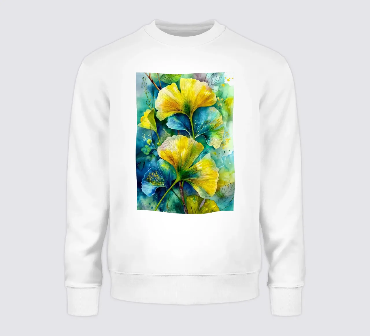 Ginkgo Biloba foglie felpa da Justyna Jaszke JBJart