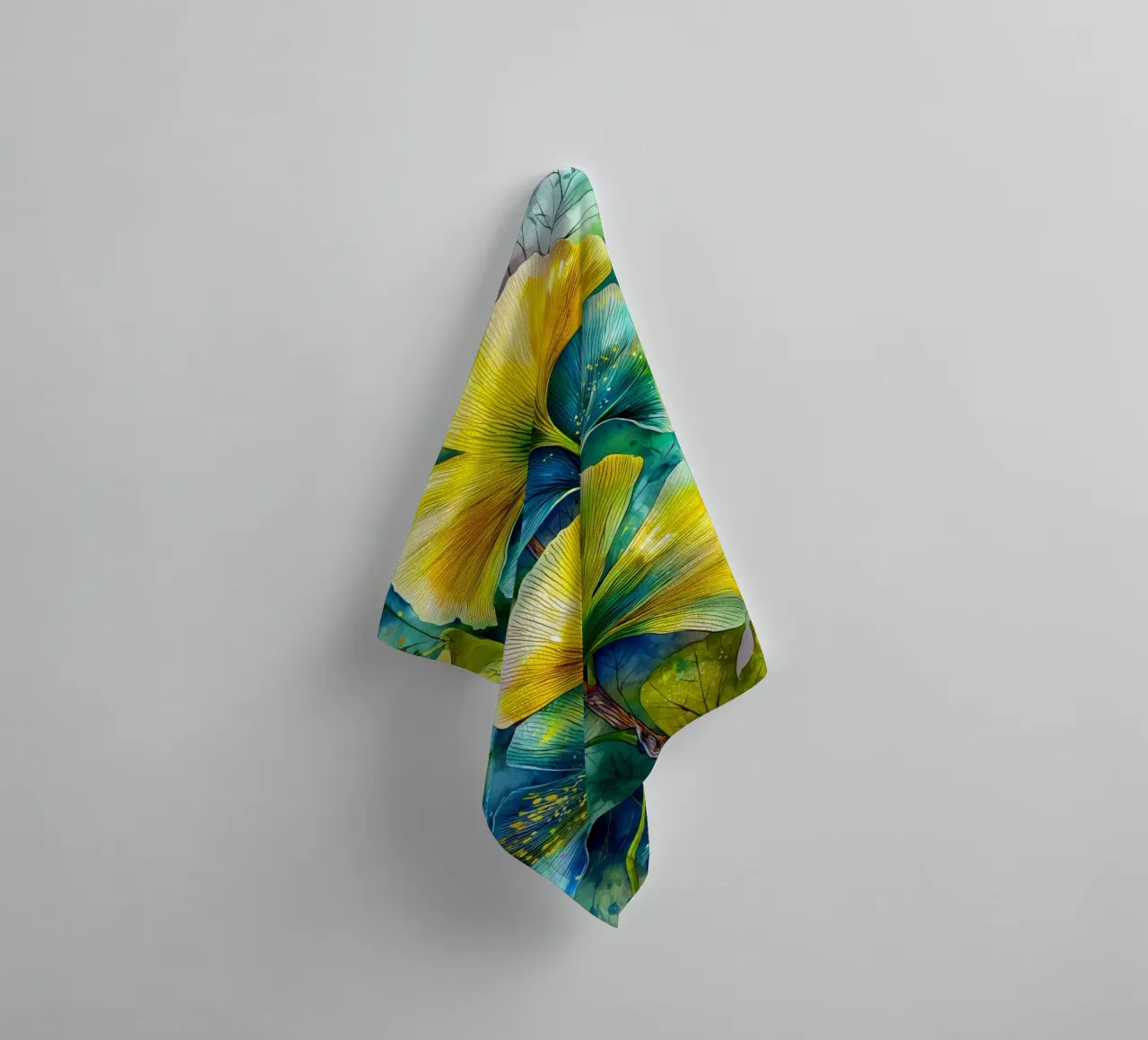 Ginkgo Biloba foglie asciugamano da bagno da Justyna Jaszke JBJart